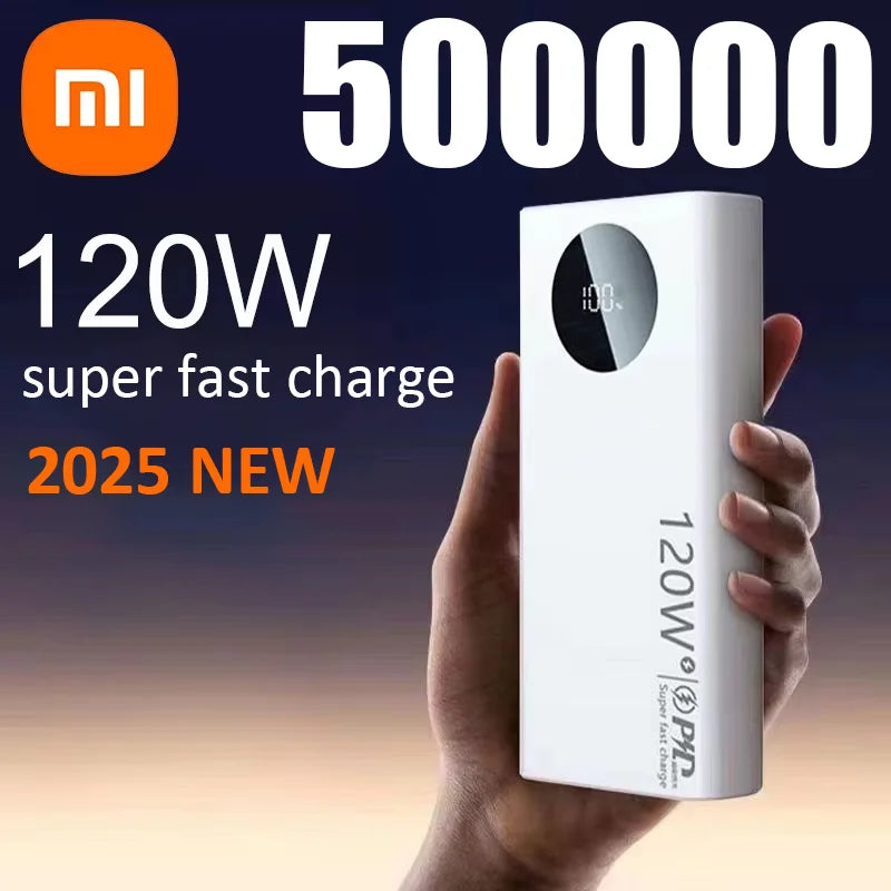 Xiaomi 120W 50000mAh Power Bank – Fast Charging for iPhone, Samsung, Huawei (2024)