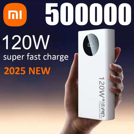 Xiaomi 120W 50000mAh Power Bank – Fast Charging for iPhone, Samsung, Huawei (2024)