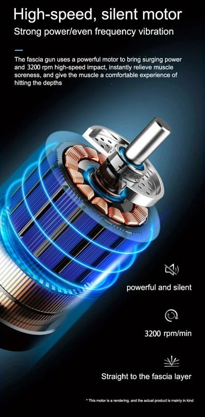 Portable Fascia Gun – Deep Muscle Massager for Body, Neck, Back, Fitness & Slimming