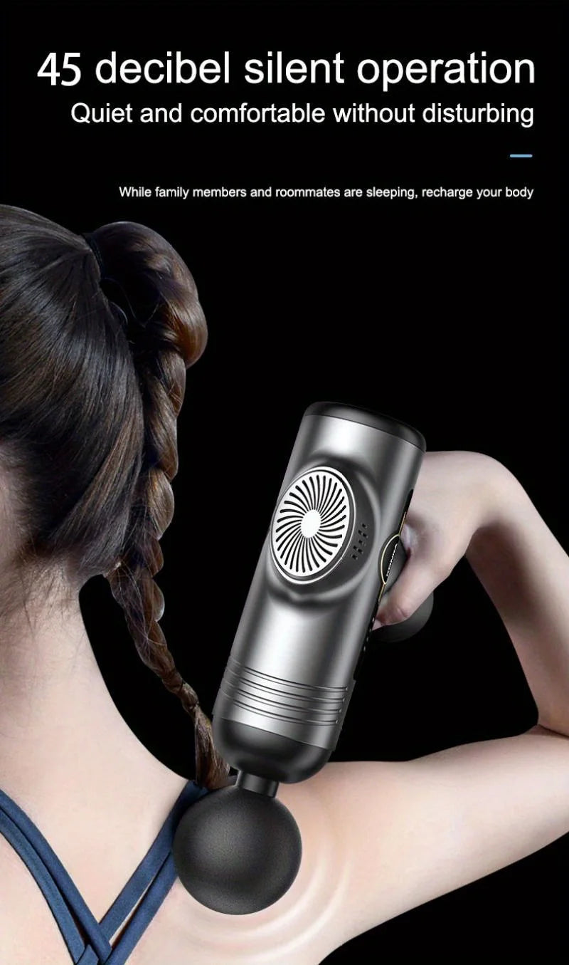 Portable Fascia Gun – Deep Muscle Massager for Body, Neck, Back, Fitness & Slimming