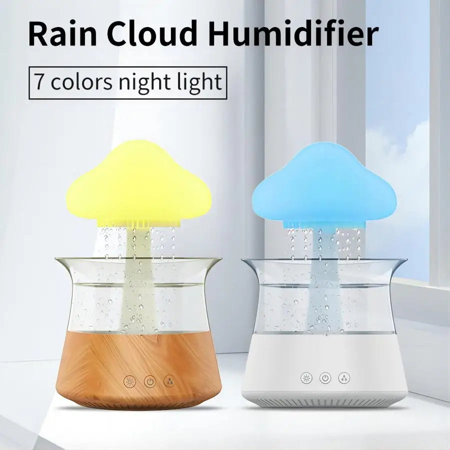 Relax Cloud Rain Diffuser – Aromatherapy Humidifier with Colorful LED Light