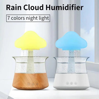 Relax Cloud Rain Diffuser – Aromatherapy Humidifier with Colorful LED Light
