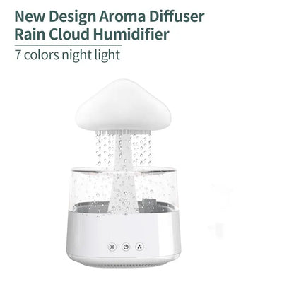 Relax Cloud Rain Diffuser – Aromatherapy Humidifier with Colorful LED Light