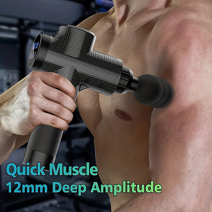 Portable Fascia Gun – Deep Muscle Massager for Body, Neck, Back, Fitness & Slimming