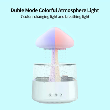 Relax Cloud Rain Diffuser – Aromatherapy Humidifier with Colorful LED Light