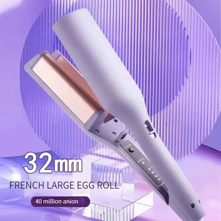 32MM Automatic Electric Curling Iron – Rotating Anti-Flame Design with Lambswool for Long-Lasting Styles