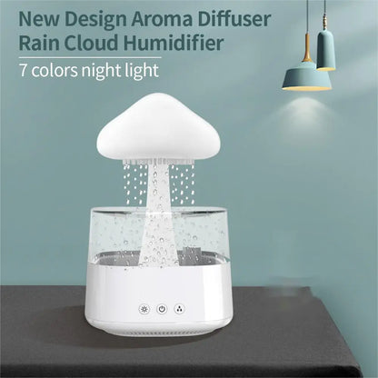 Relax Cloud Rain Diffuser – Aromatherapy Humidifier with Colorful LED Light