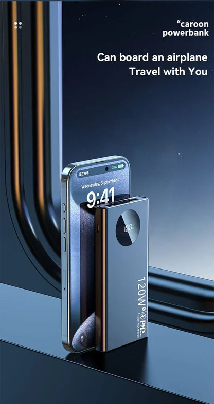 Xiaomi 120W 50000mAh Power Bank – Fast Charging for iPhone, Samsung, Huawei (2024)