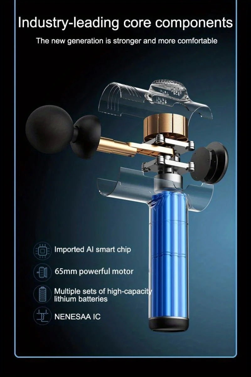 Portable Fascia Gun – Deep Muscle Massager for Body, Neck, Back, Fitness & Slimming